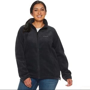 COLUMBIA Plus Size Black Full Zip Jacket